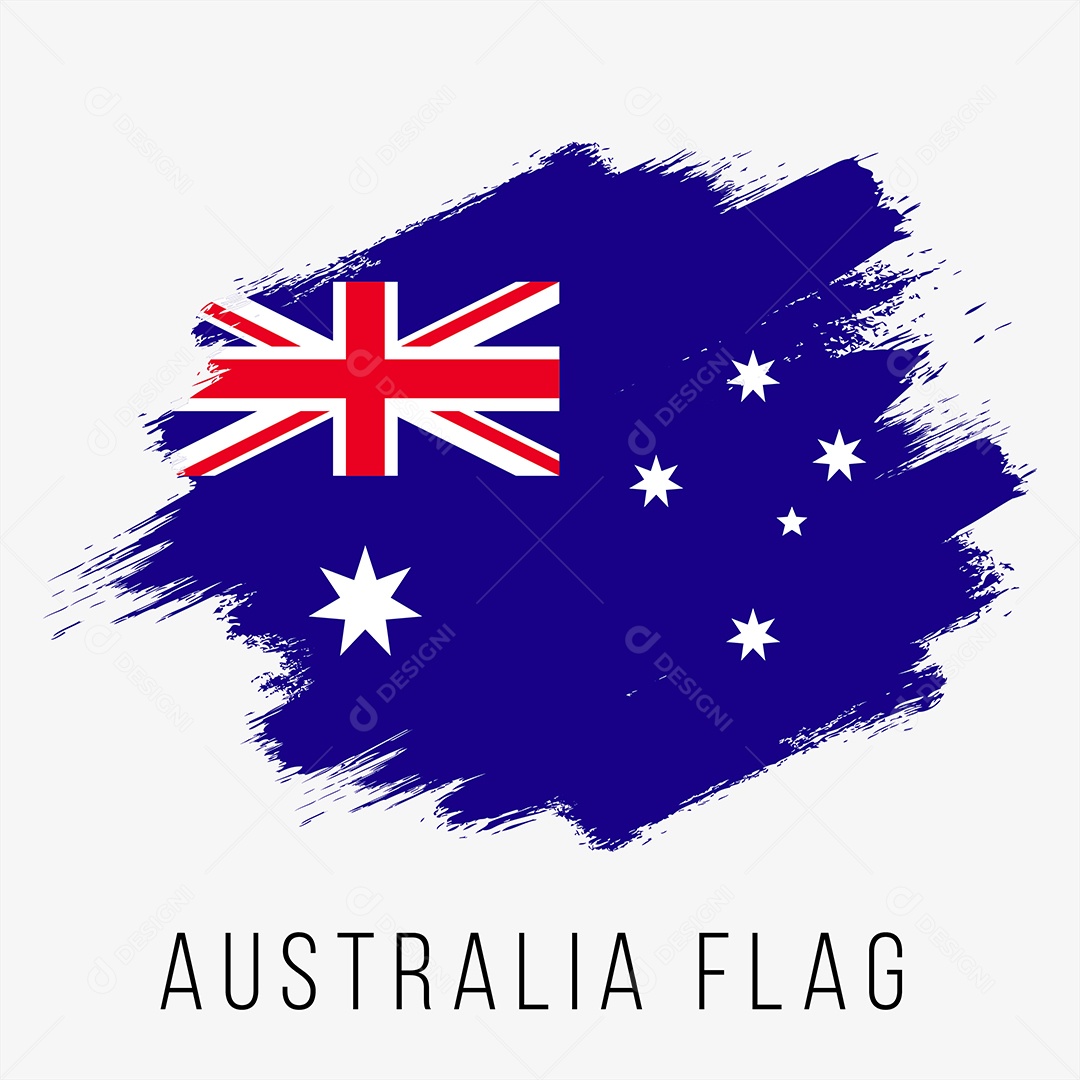 Bandeira da Austrália Ilustração Vetor EPS