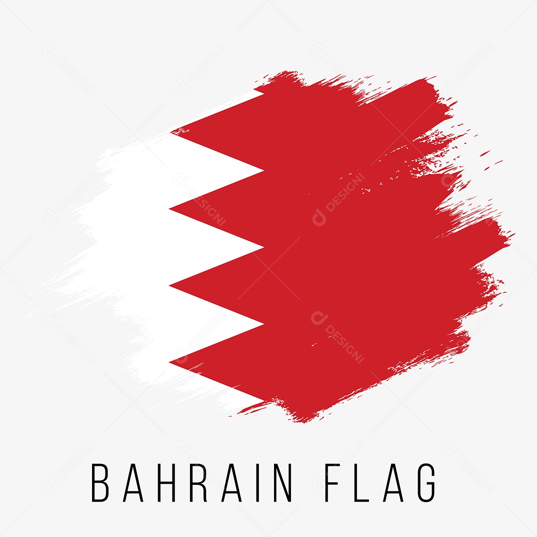 Bandeira do Bahrein Ilustração Vetor EPS
