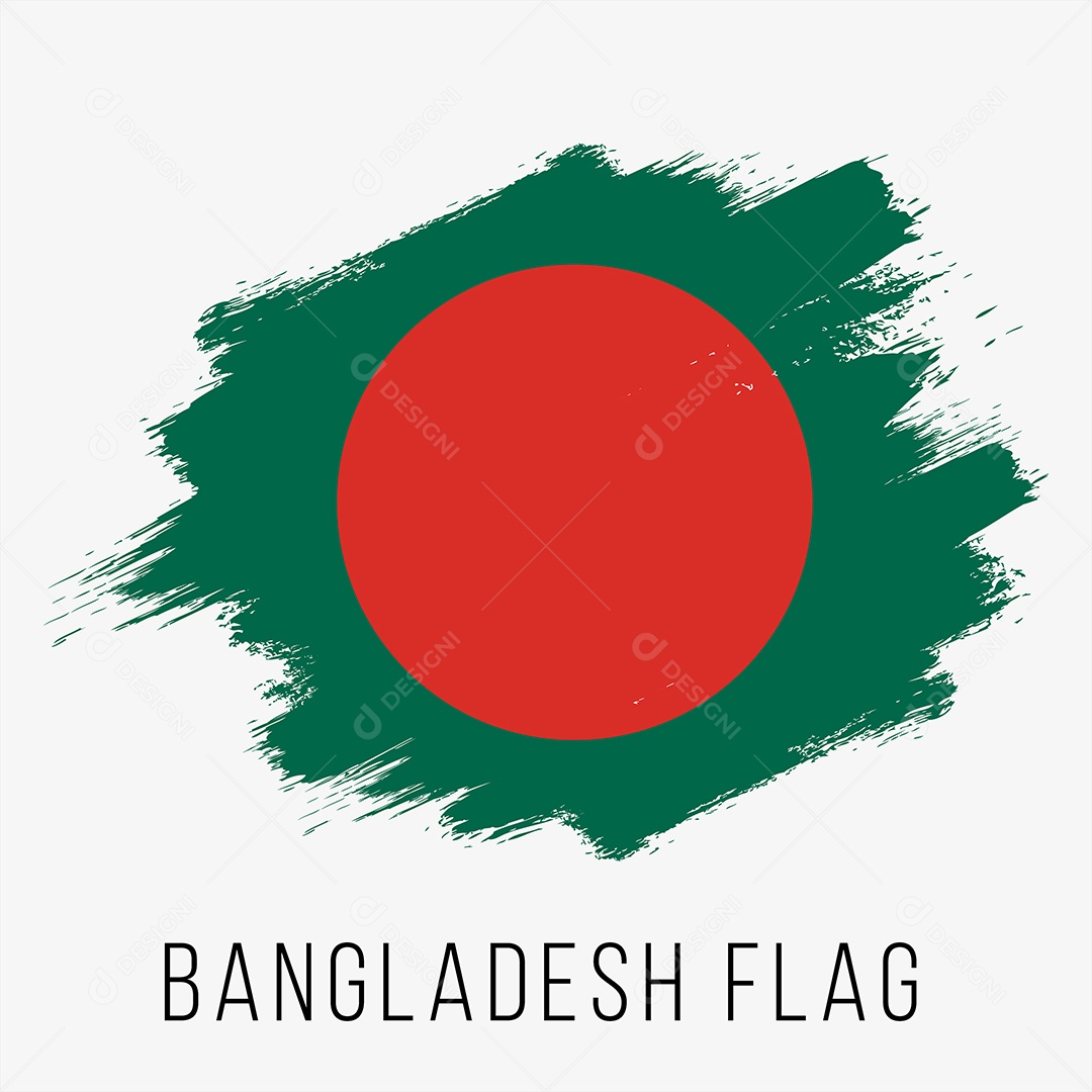 Bandeira de Bangladesh Ilustração Vetor EPS