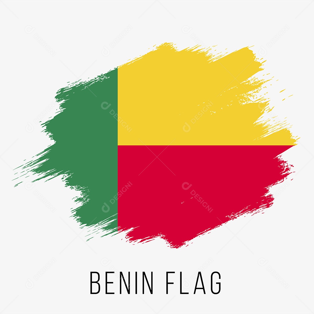 Bandeira de Benin Ilustração Vetor EPS