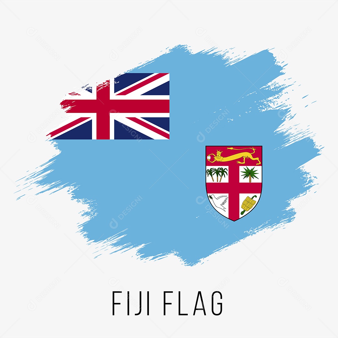 Bandeira de Fiji Ilustração Vetor EPS