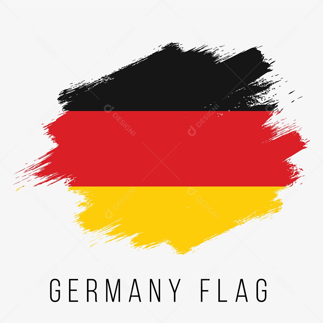 Bandeira da Alemanha Ilustração Vetor EPS