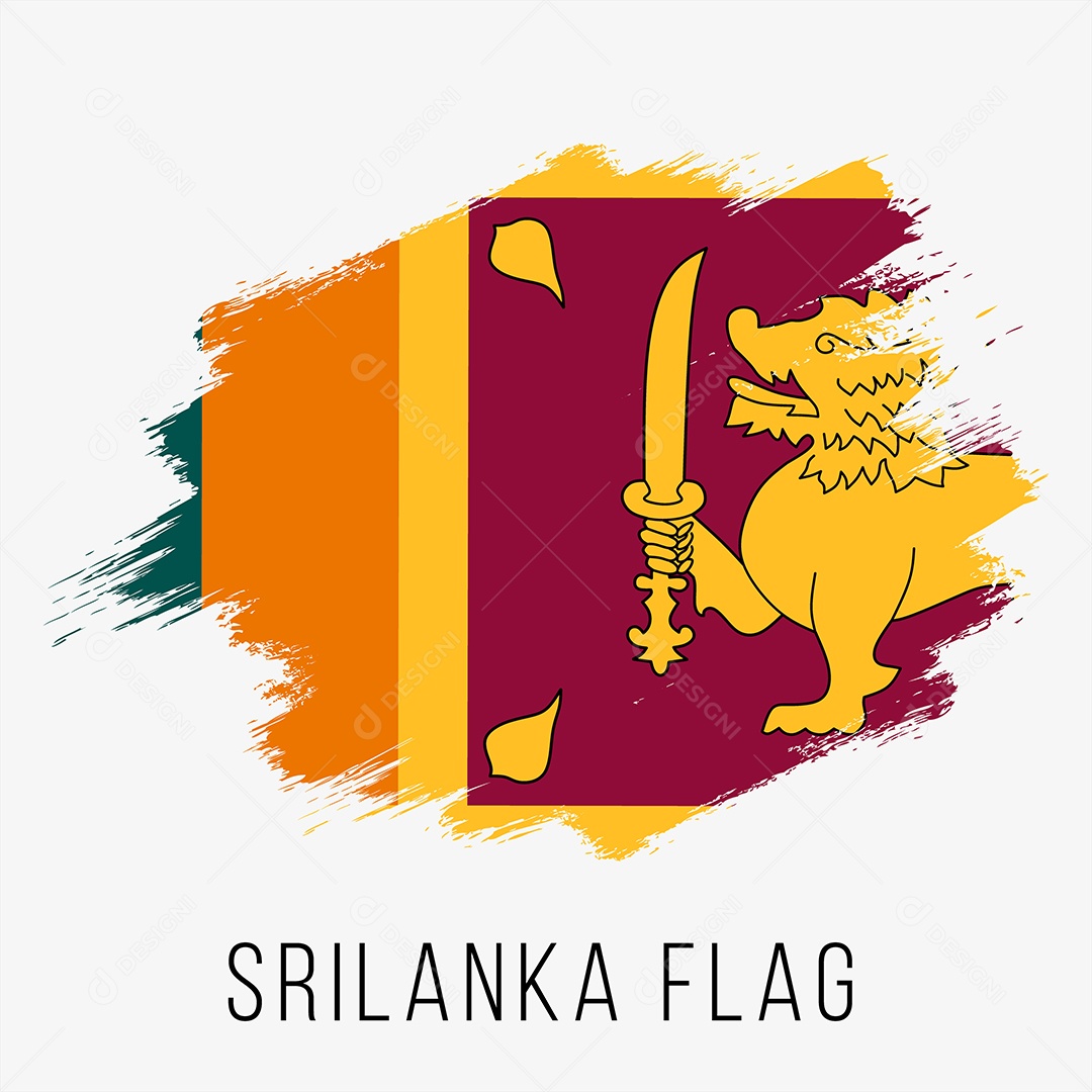 Bandeira de Srilanka Ilustração Vetor EPS