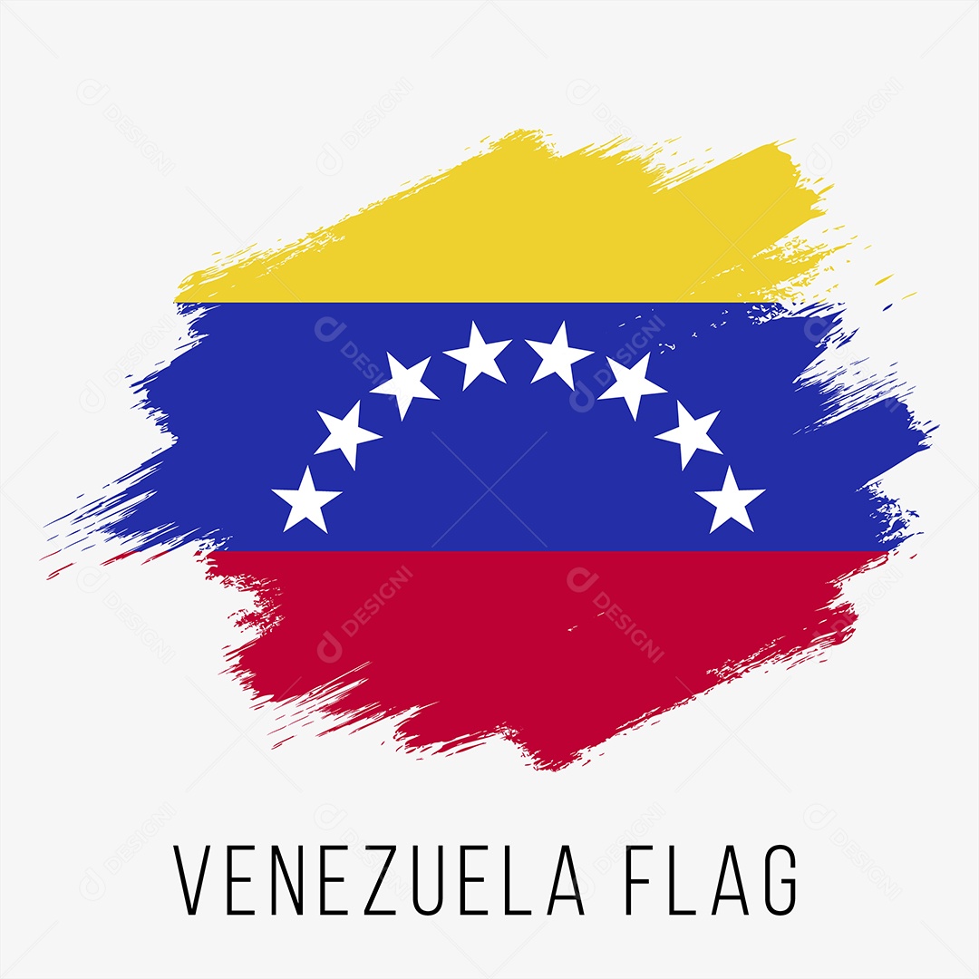 Bandeira da Venezuela Ilustração Vetor EPS