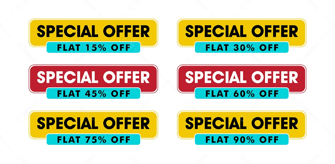 Etiqueta de Oferta Ilustração Vetor EPS