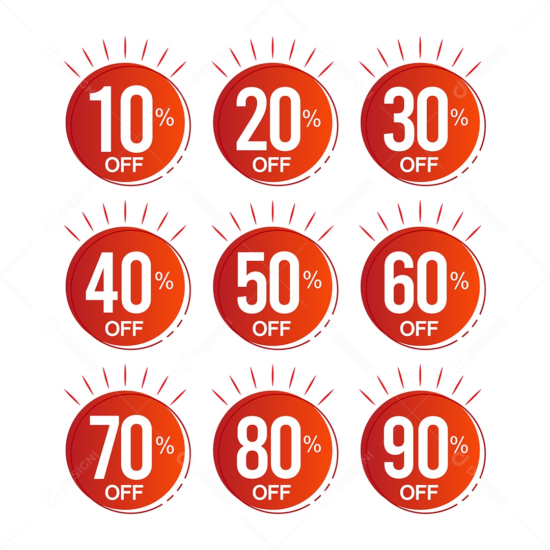 Etiqueta de Oferta Ilustração Vetor EPS