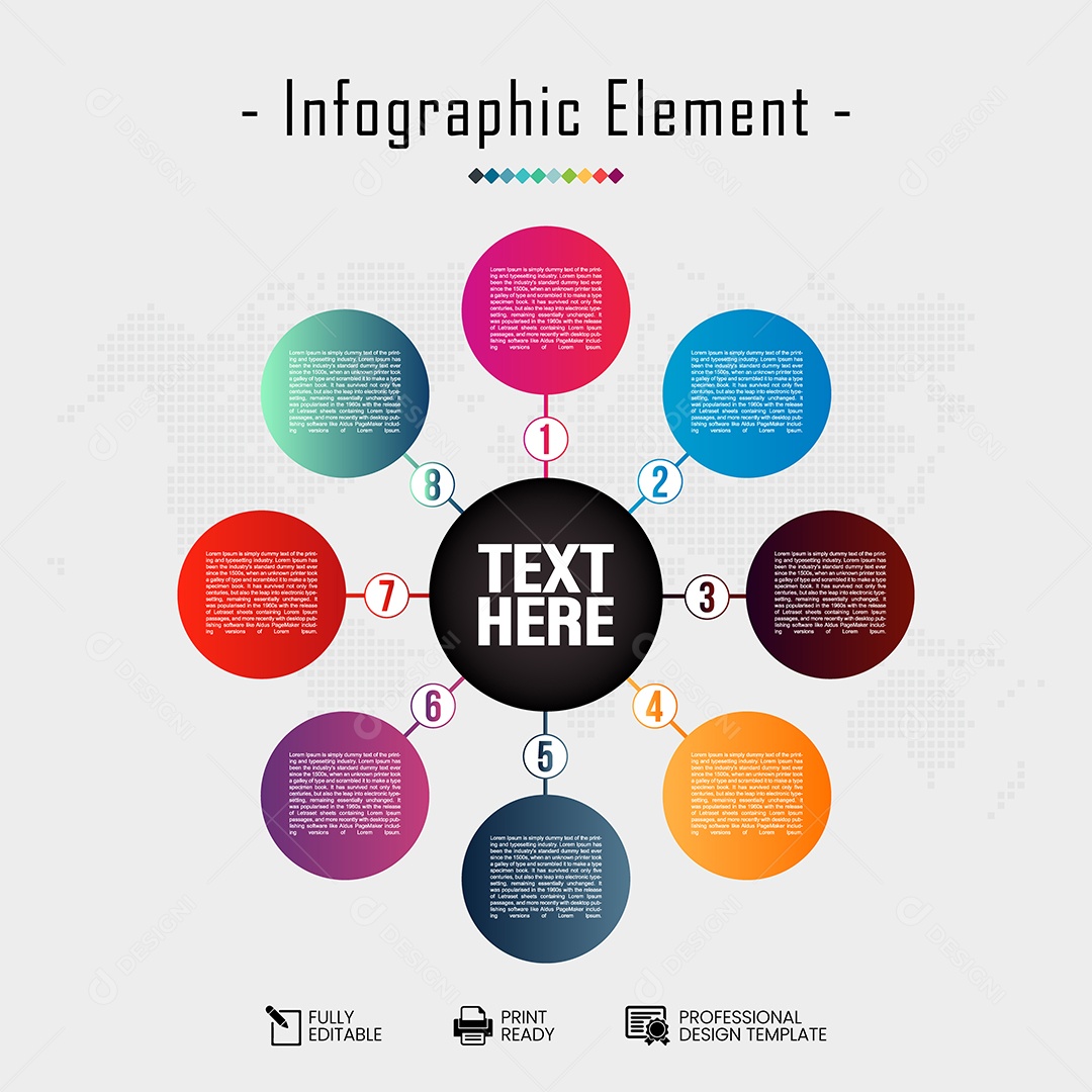 Infográfico de Negócios Ilustração Vetor EPS