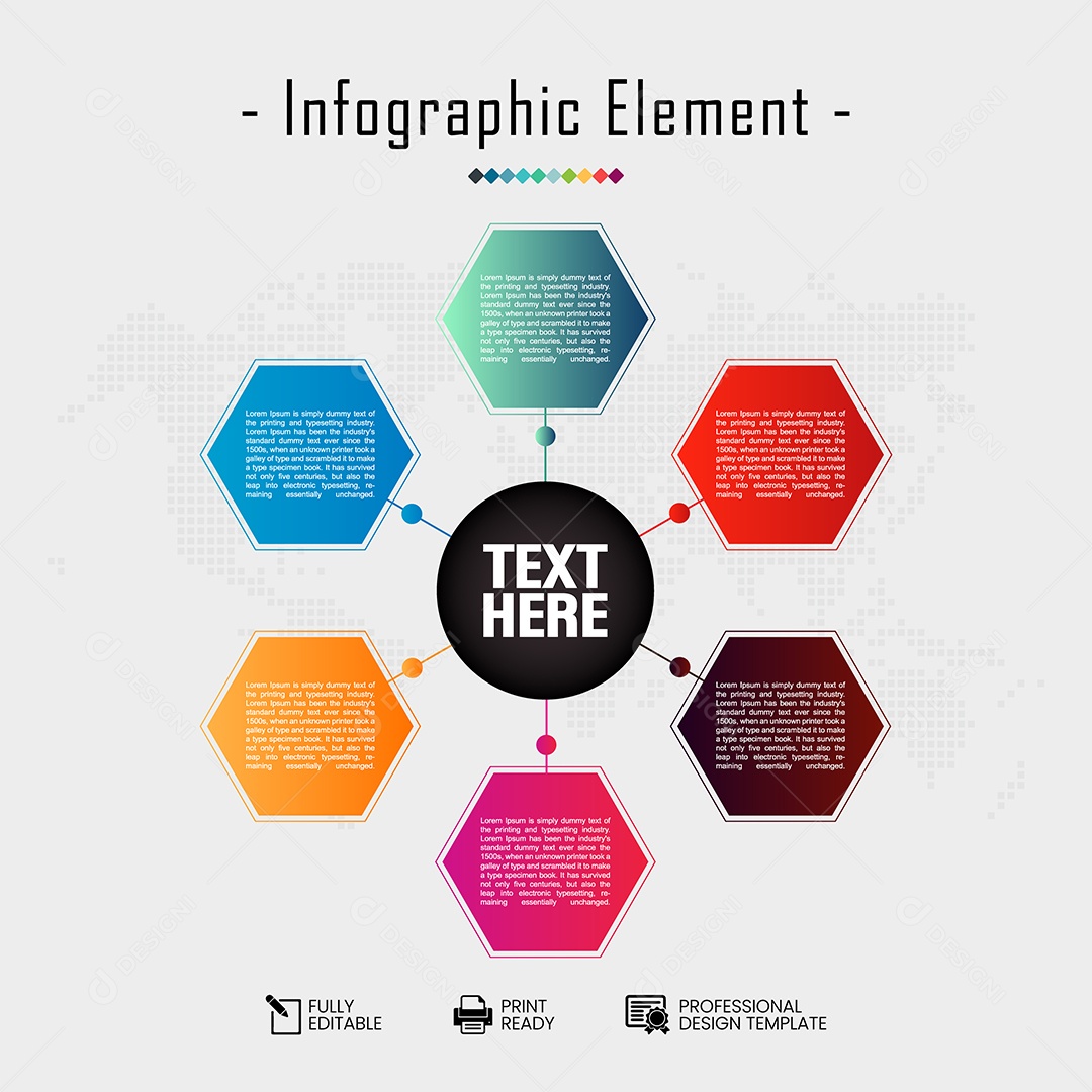 Infográfico de Negócios Ilustração Vetor EPS