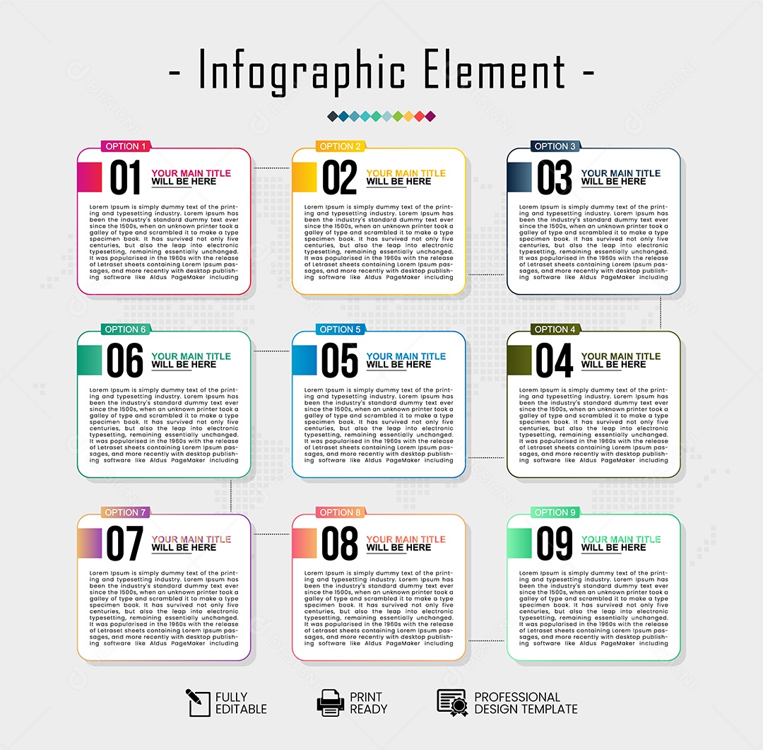 Infográfico de Negócios Ilustração Vetor EPS