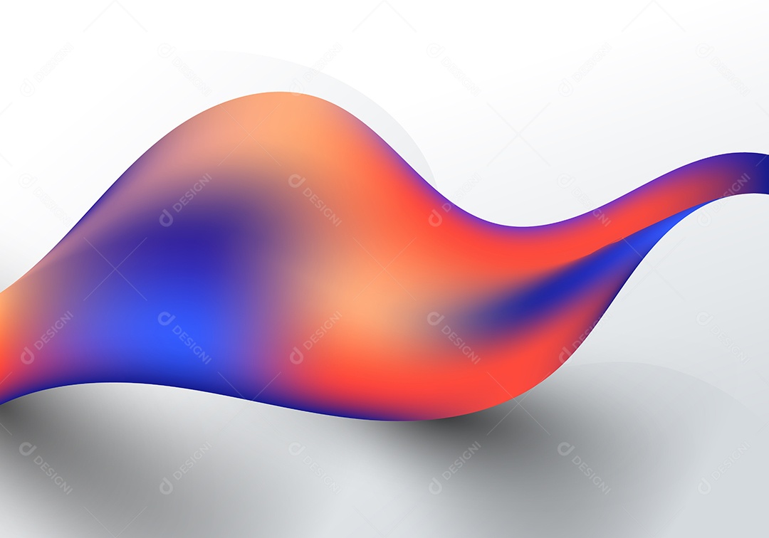 Background Ondulado Ilustração Vetor EPS