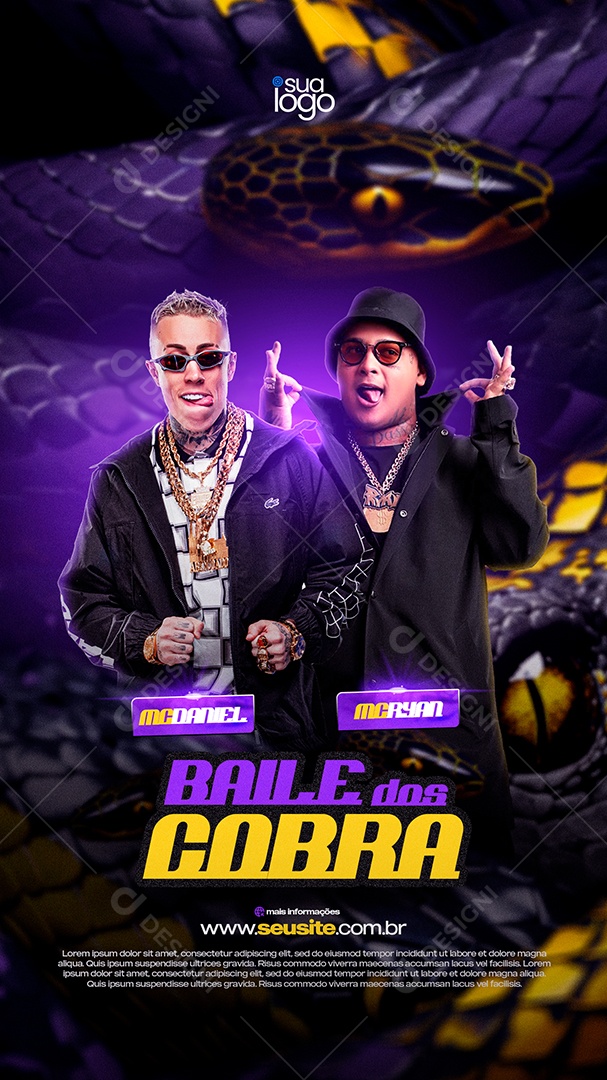 Story Flyer Dance by Cobra Mc Daniel Mc Ryan Social Media PSD Editable