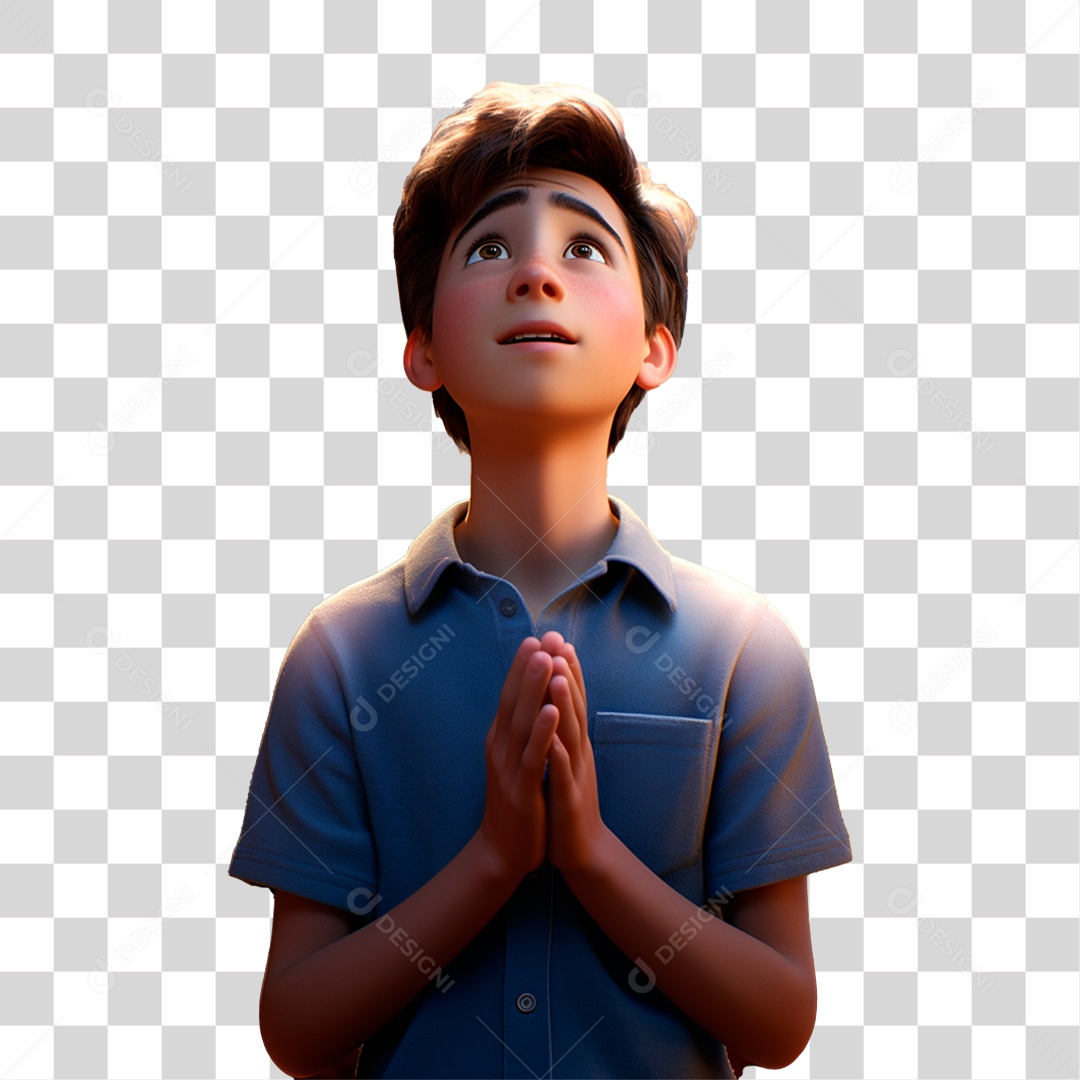 Jovem Orando Fé Religião PNG Transparente