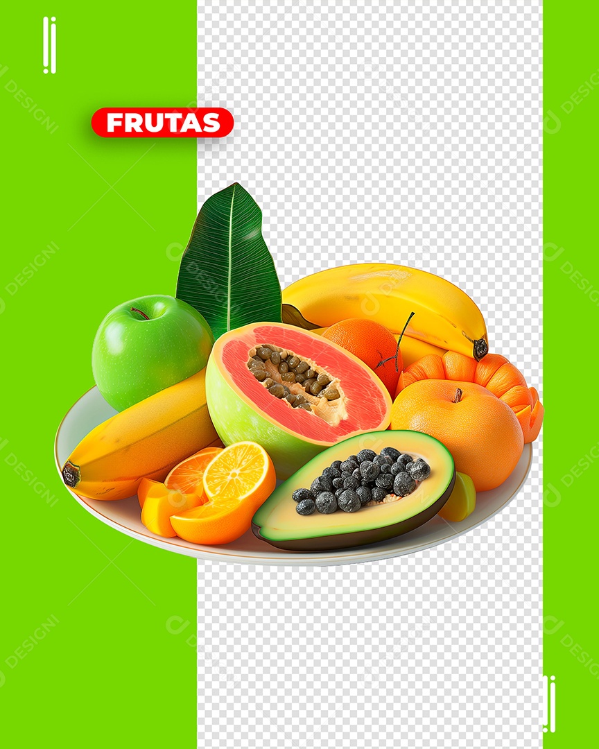 Fruits 3D Element for PSD Composition