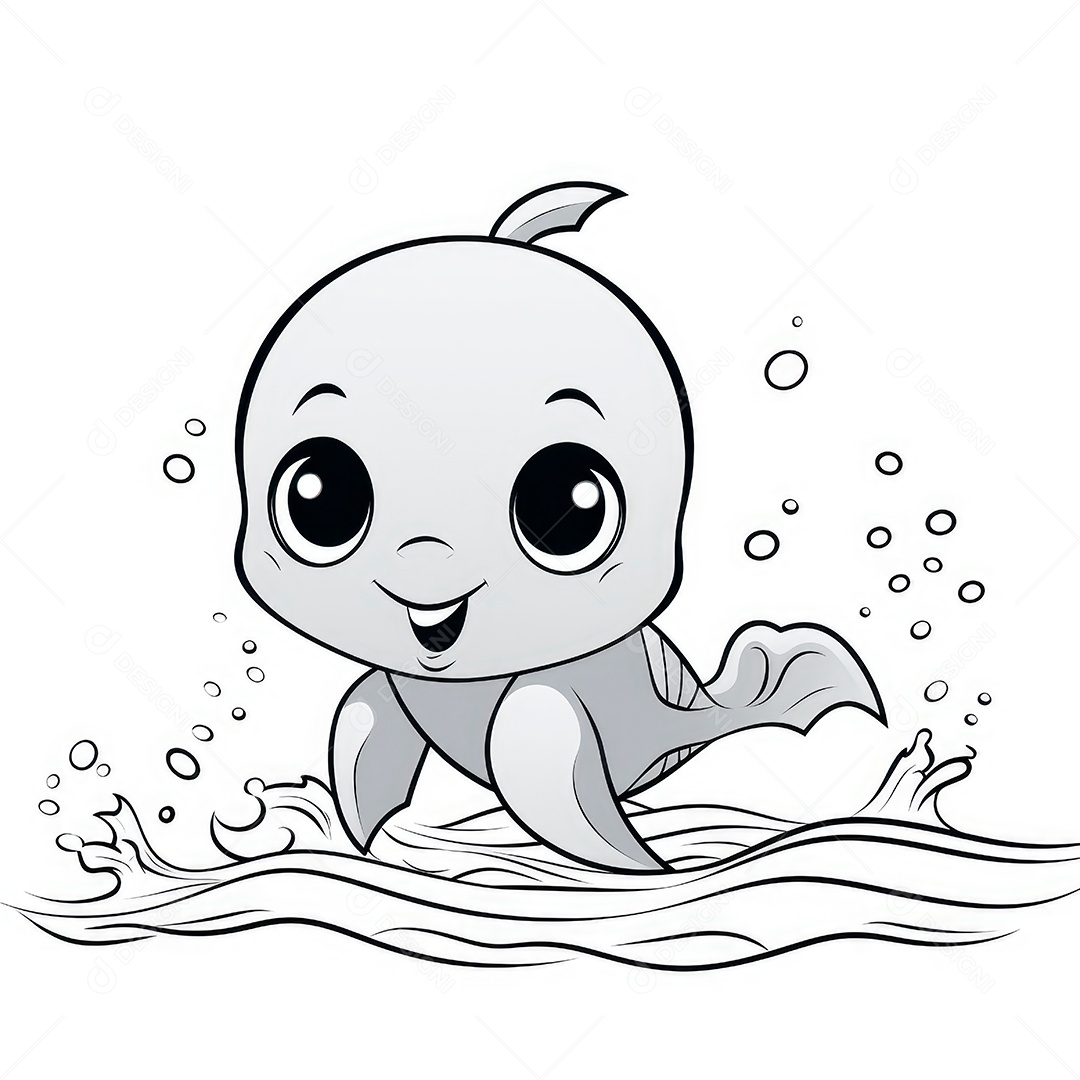 Coloração simples de dinossauro de desenho animado