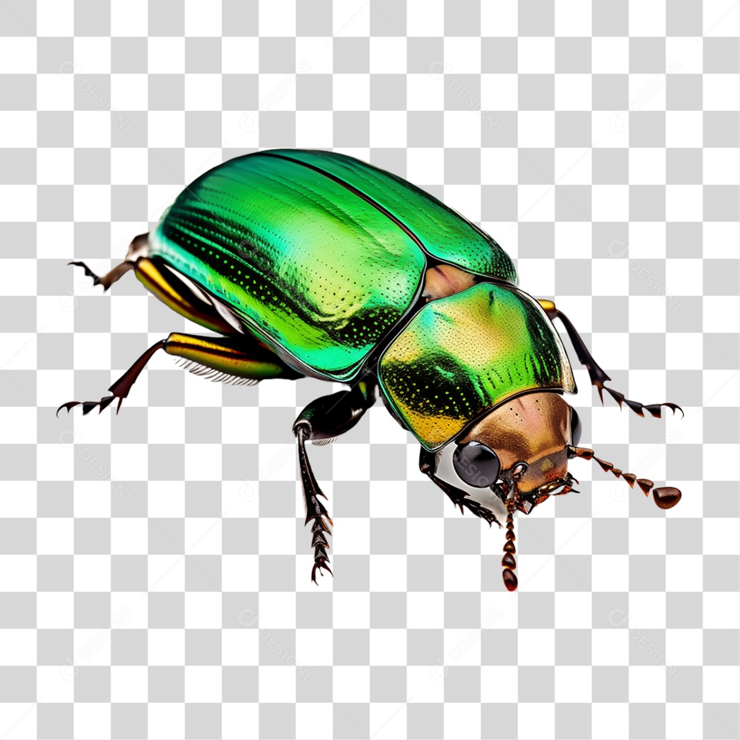 Besouro Verde PNG Transparente