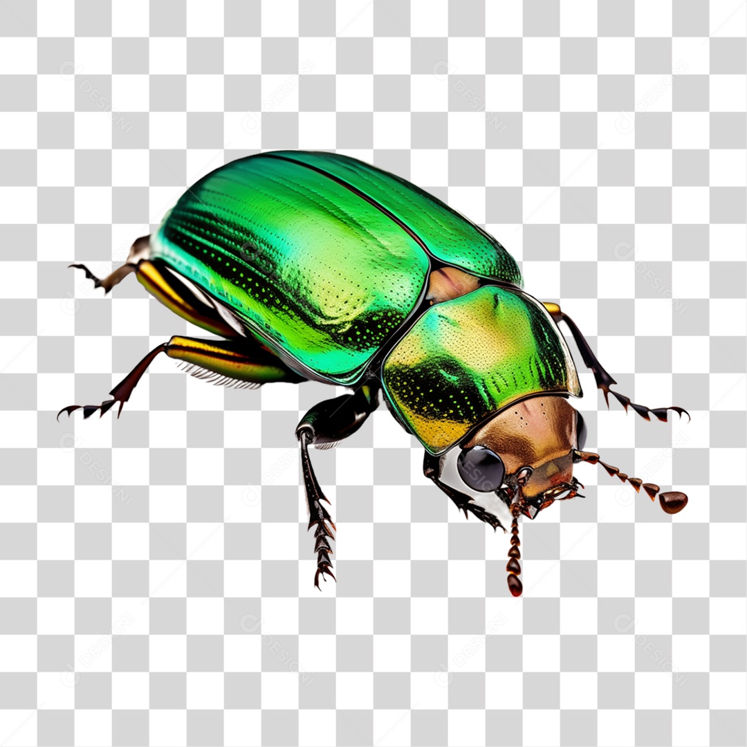 Besouro Verde PNG Transparente