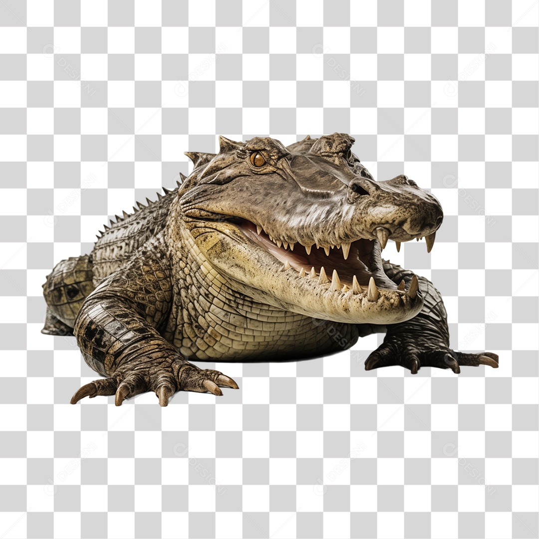 Jacaré Animal Réptil PNG Transparente