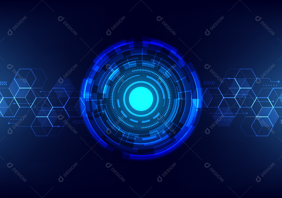 Background Tecnológico Ilustração Vetor EPS