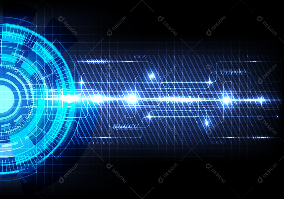 Background Tecnológico Ilustração Vetor EPS