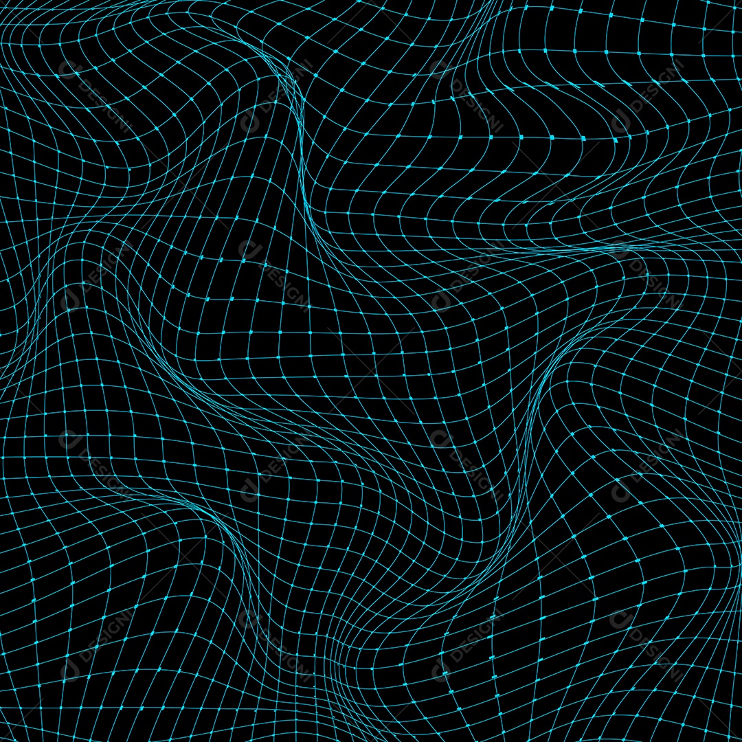 Background de Ondas Futuristas Ilustração Vetor EPS