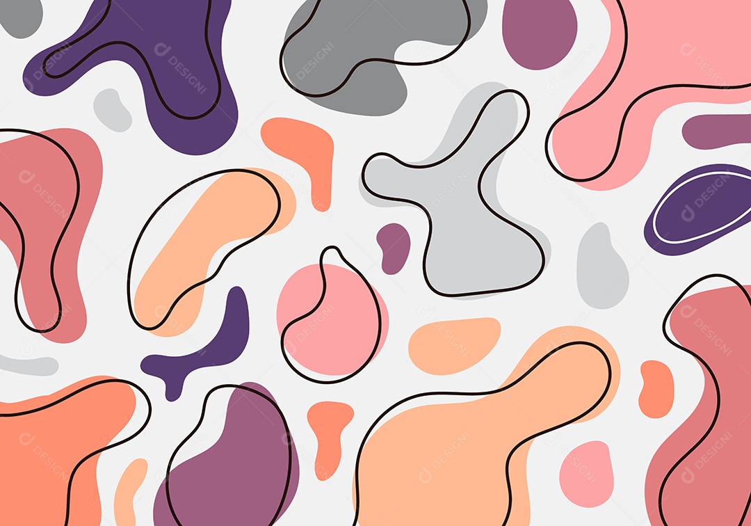 Background Abstrato Orgânico Ilustração Vetor EPS