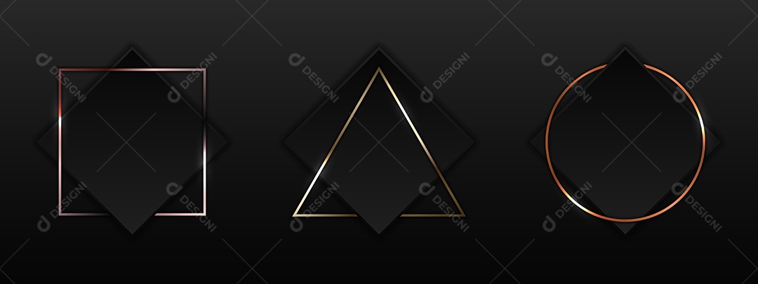 Conjunto de Formas Abstratas Geométricas Vetor EPS