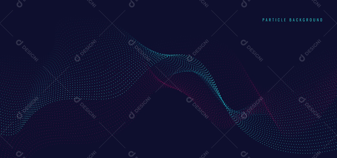 Background Ondulado Ilustração Vetor EPS