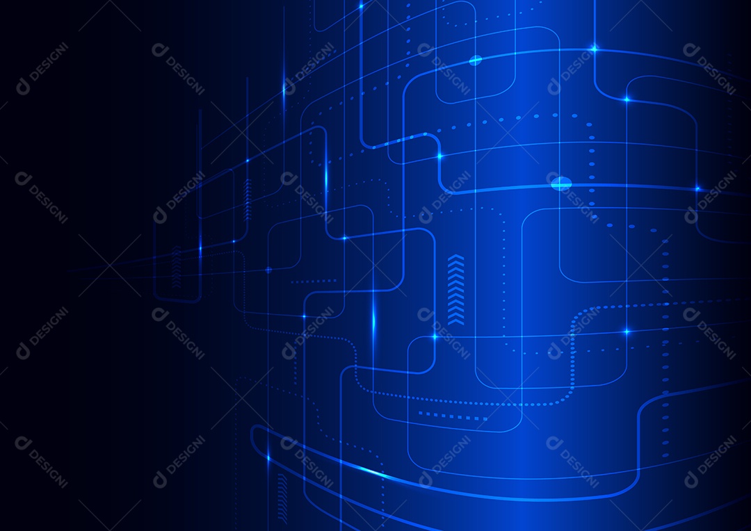 Background Tecnológico Ilustração Vetor EPS