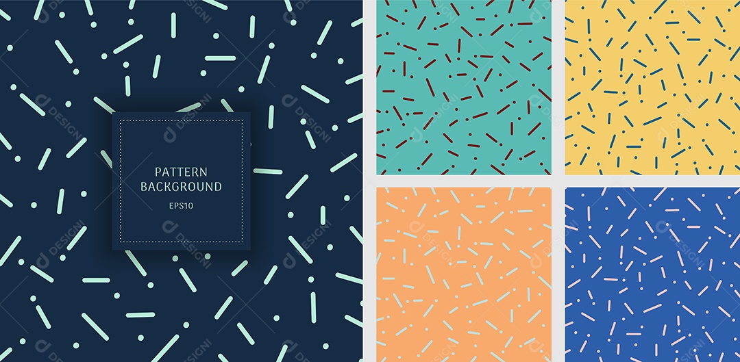 Conjunto de Background Abstrato Ilustração Vetor EPS