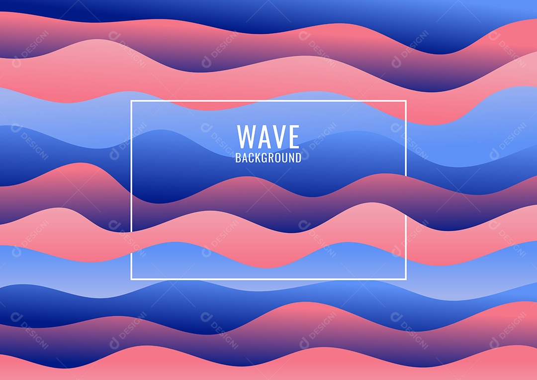Background Ondulado Ilustração Vetor EPS