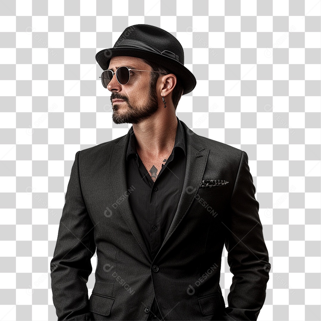 Homem Estiloso Roupas Modas PNG Transparente