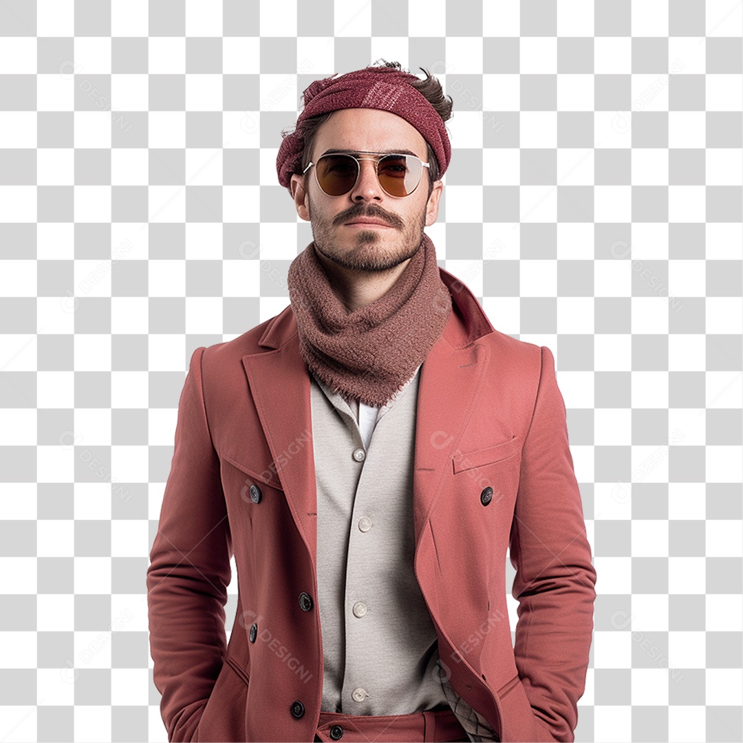 Homem Estiloso Roupas Modas PNG Transparente