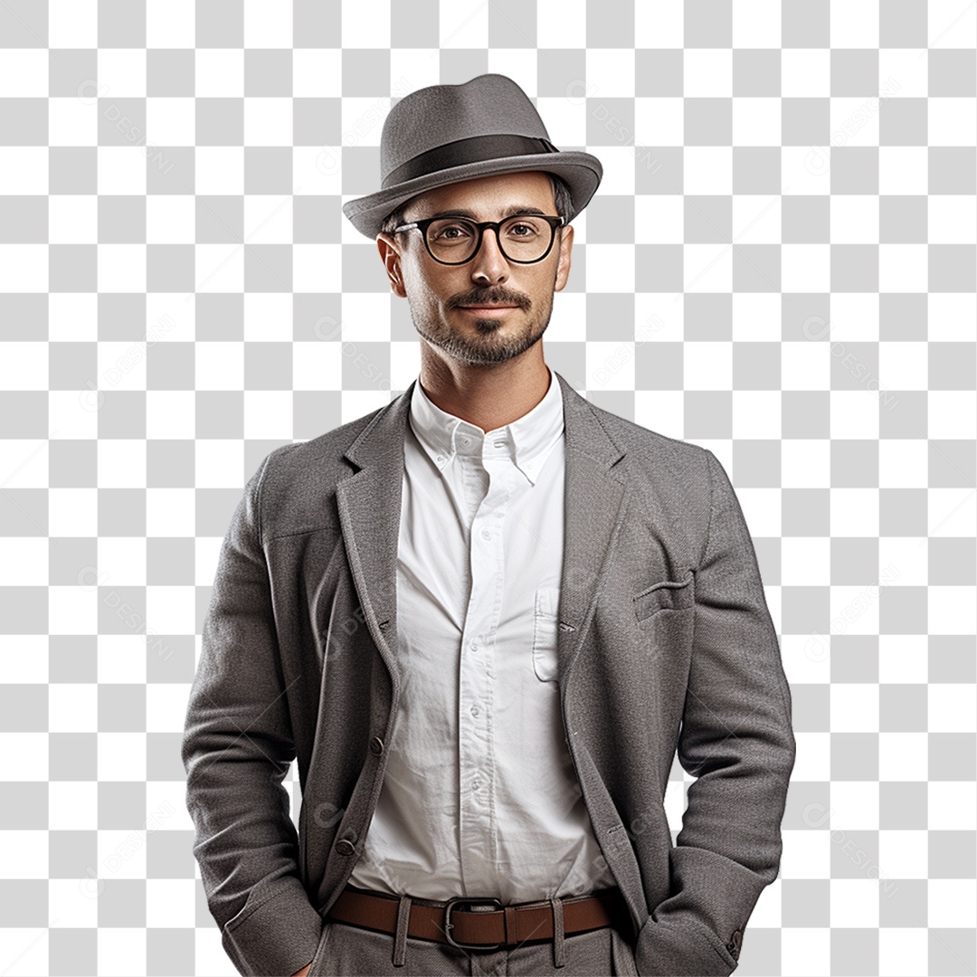 Homem Estiloso Roupas Modas PNG Transparente