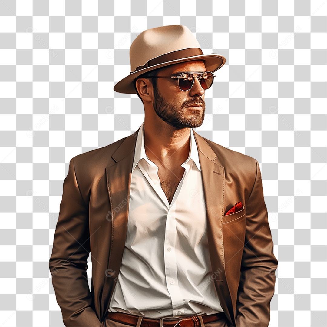 Homem Estiloso Roupas Modas PNG Transparente