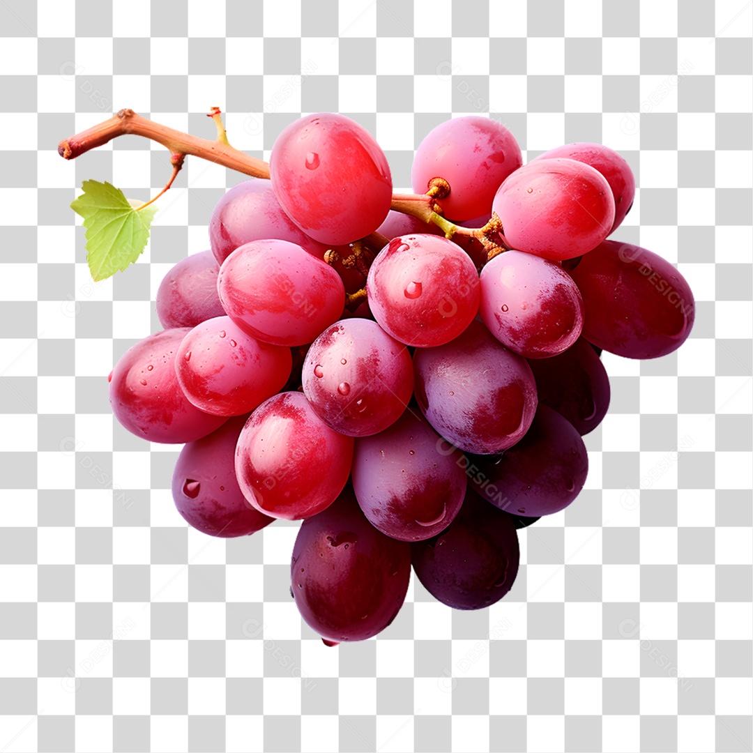 Elemento 3D Uva Para PNG Transparente