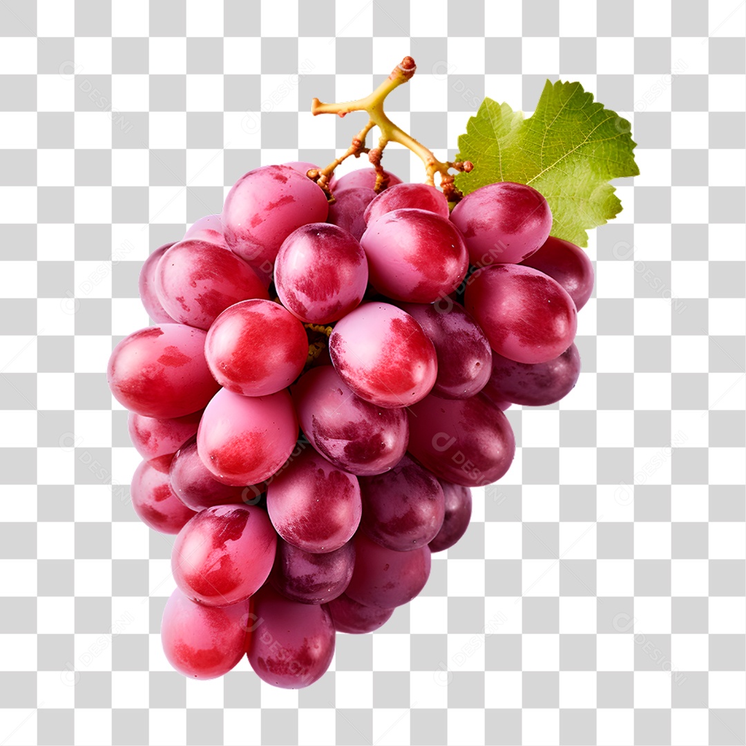 Elemento 3D Uva Para PNG Transparente