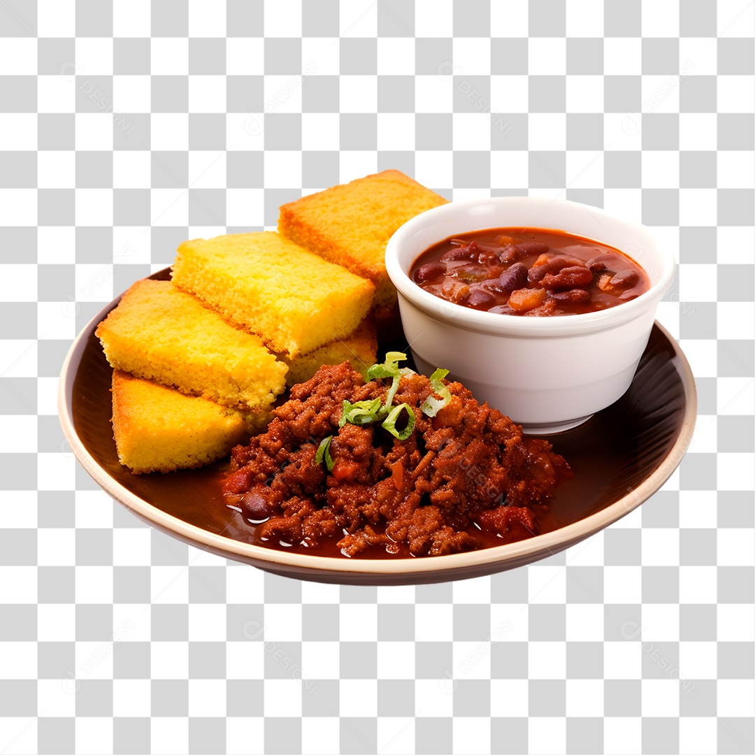 Elemento 3D Ensopado de Feijão Para PNG Transparente
