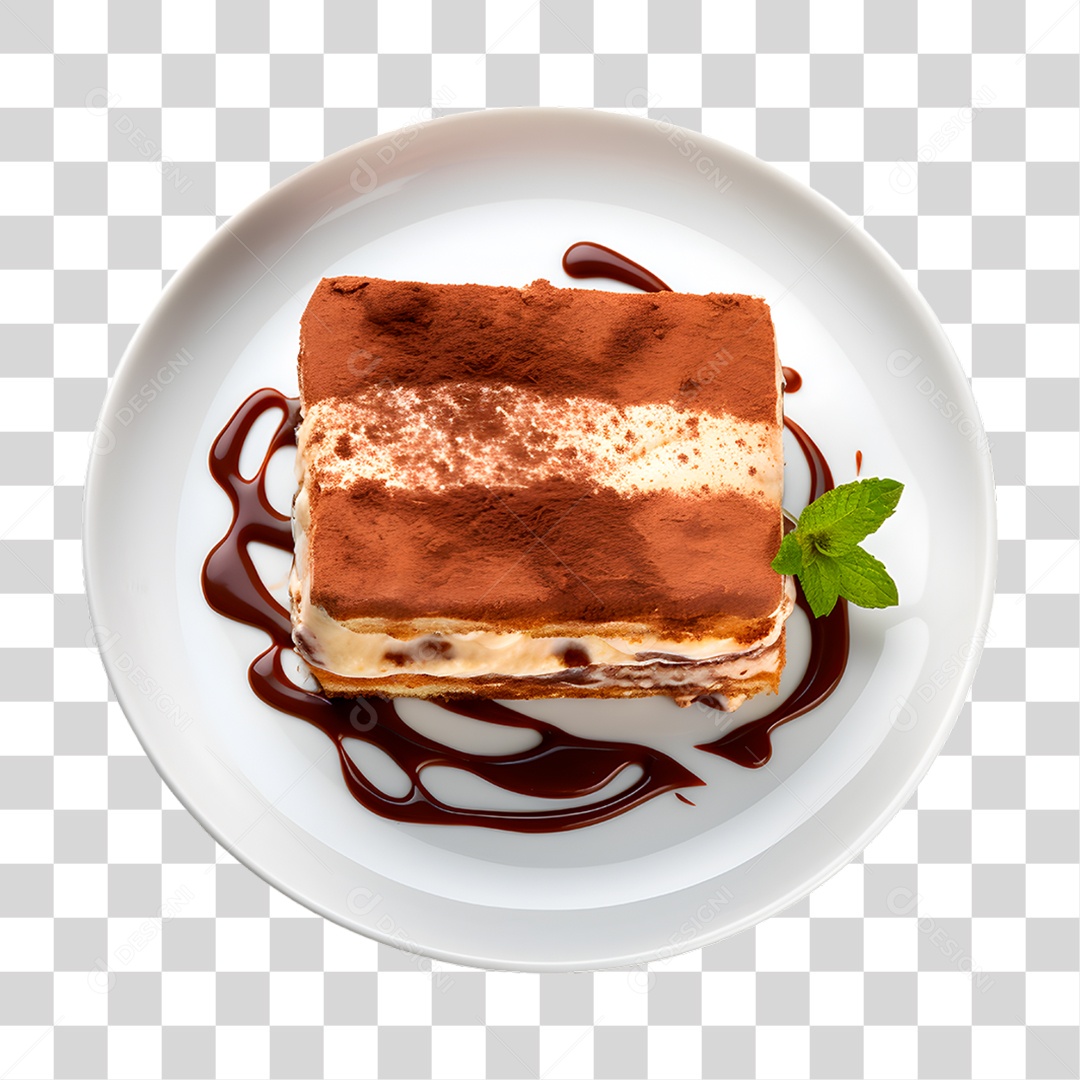 Elemento 3D Pedaço de Bolo PNG Transparente