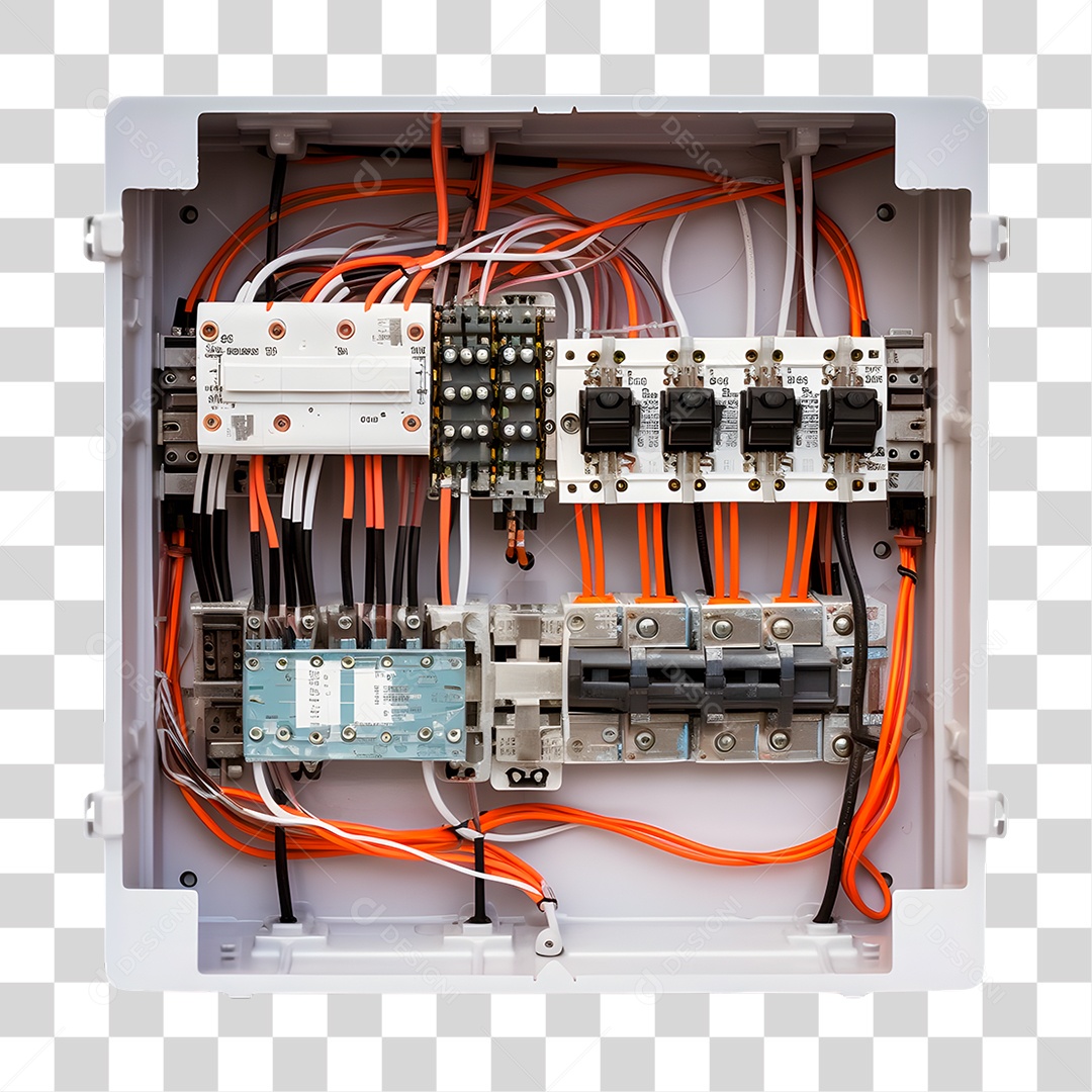 Elemento 3D Painel Elétrico PNG Transparente
