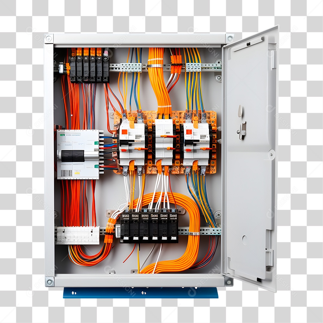 Elemento 3D Painel Elétrico PNG Transparente
