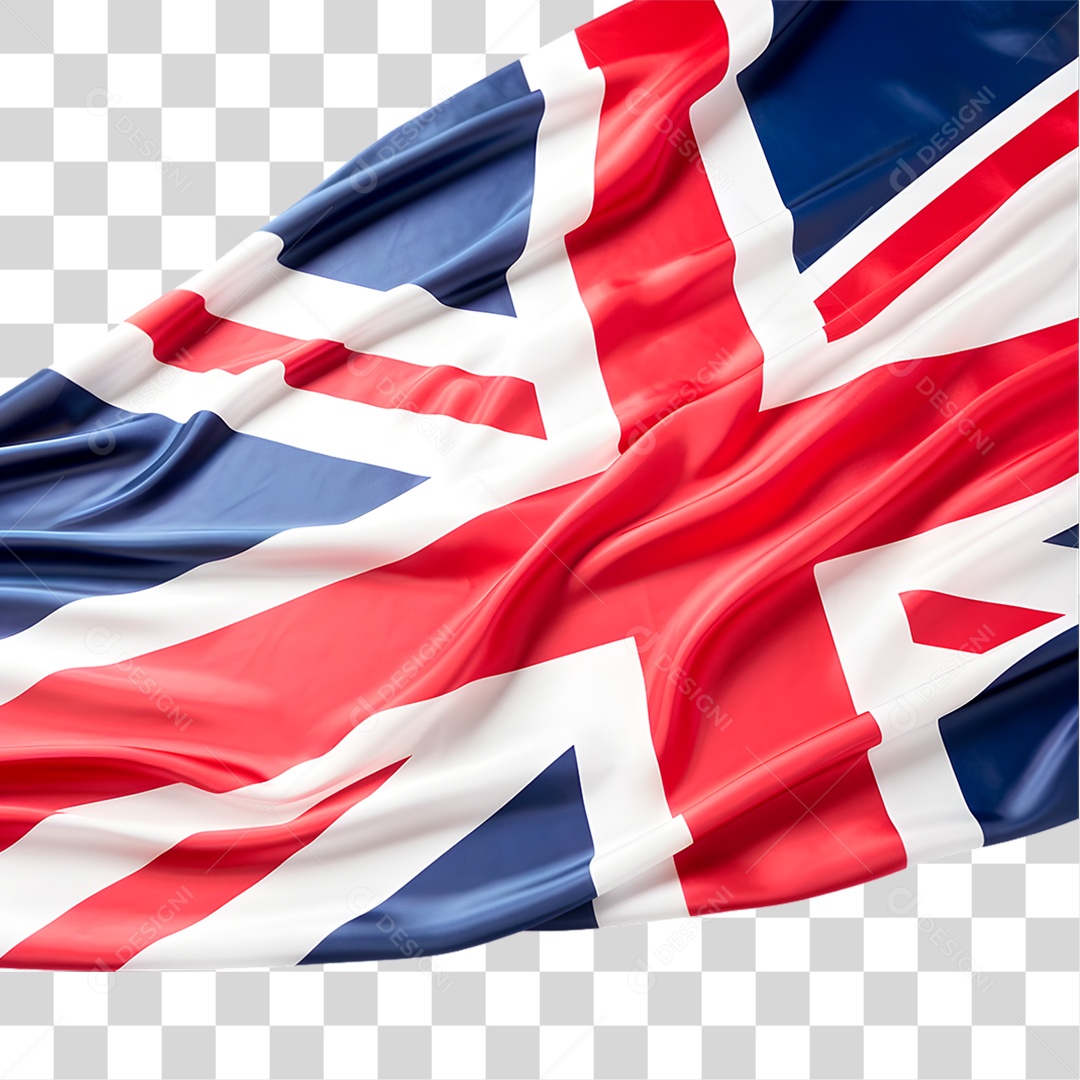 Elemento 3D Bandeira da Inglaterra PNG Transparente