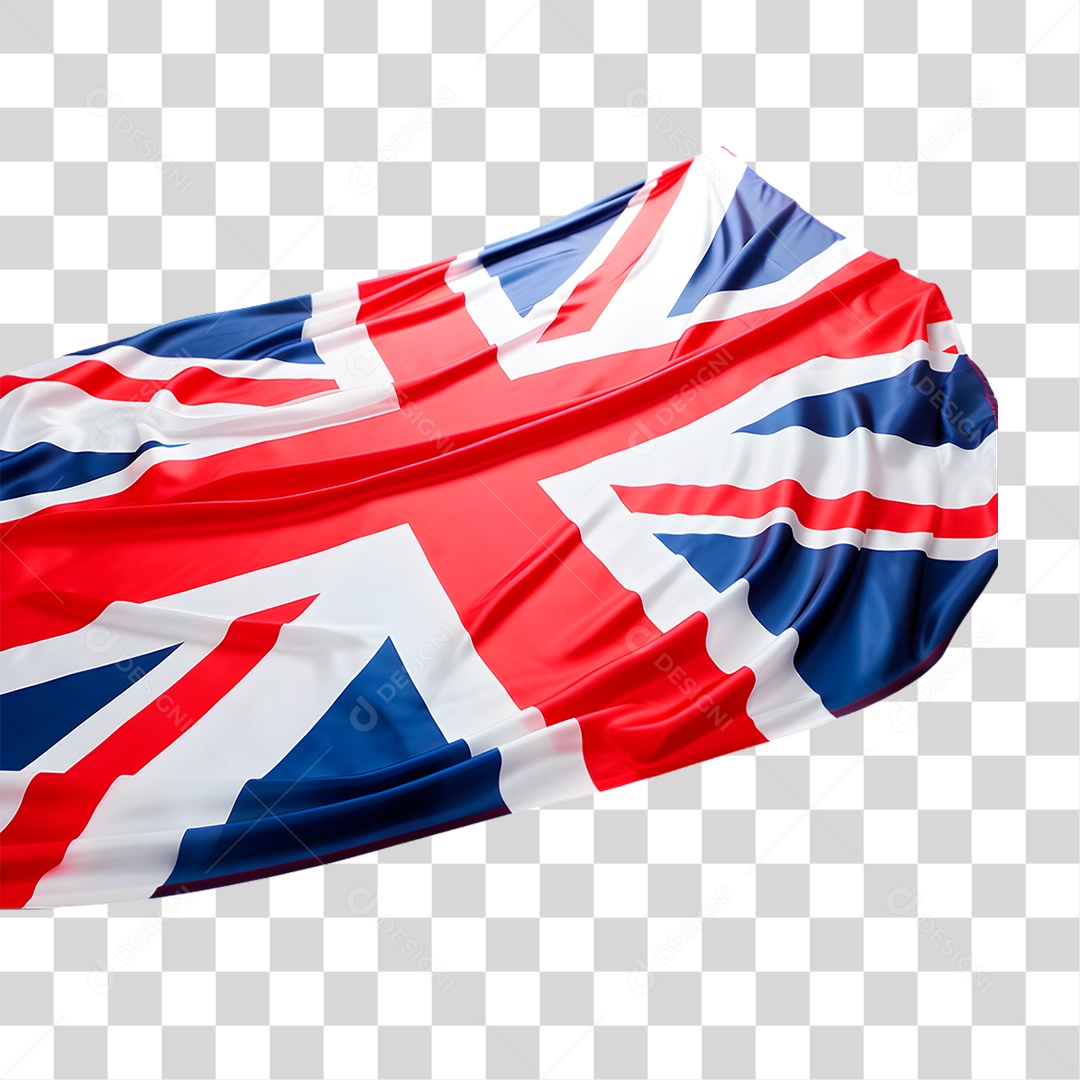 Elemento 3D Bandeira da Inglaterra PNG Transparente