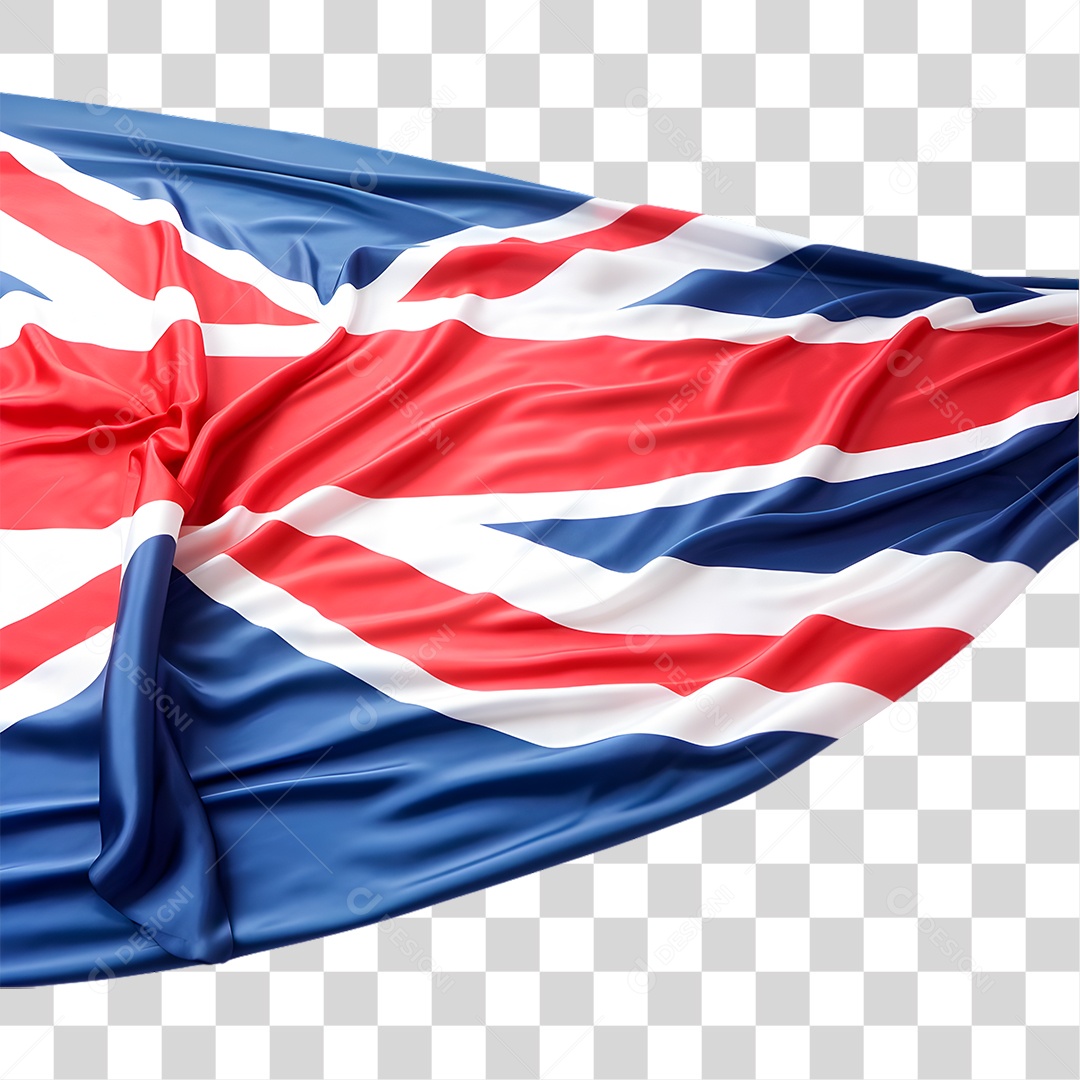Elemento 3D Bandeira da Inglaterra PNG Transparente