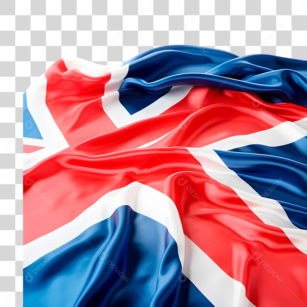 Elemento 3D Bandeira da Inglaterra PNG Transparente