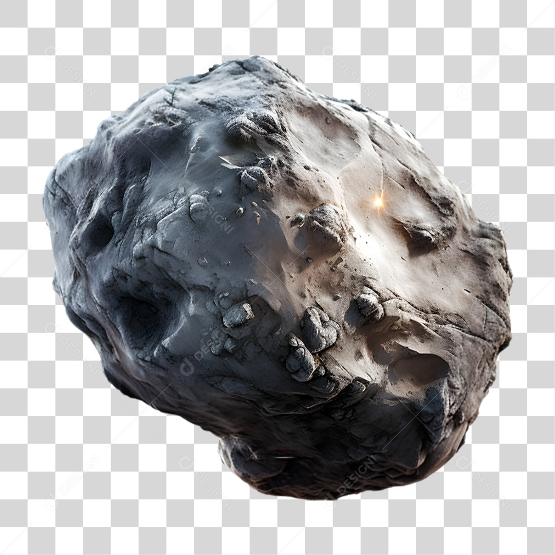 Asteroide Pedra PNG Transparente