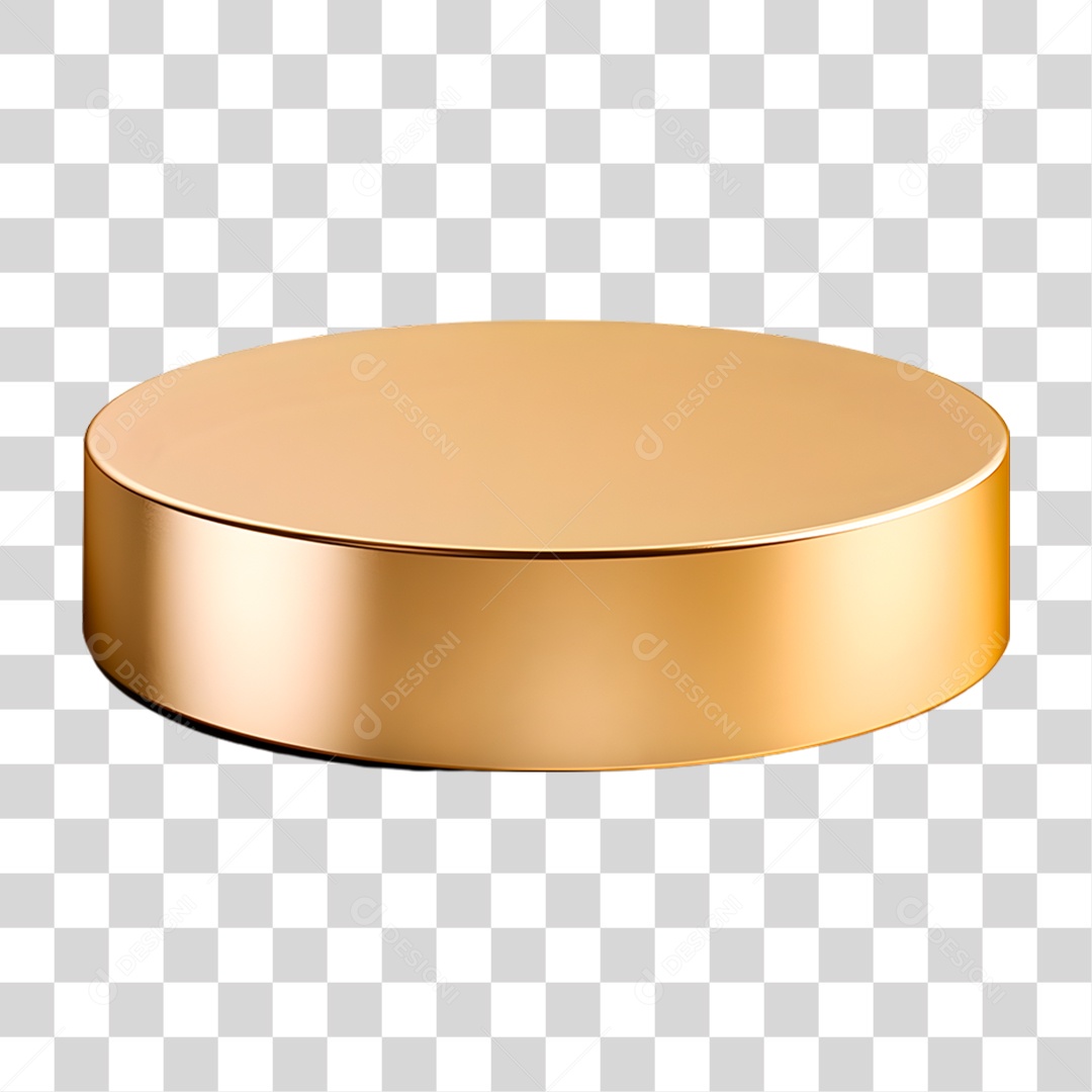 Pódio Dourado PNG Transparente