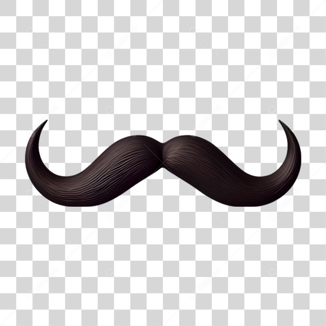 Bigode Dia dos Pais PNG Transparente