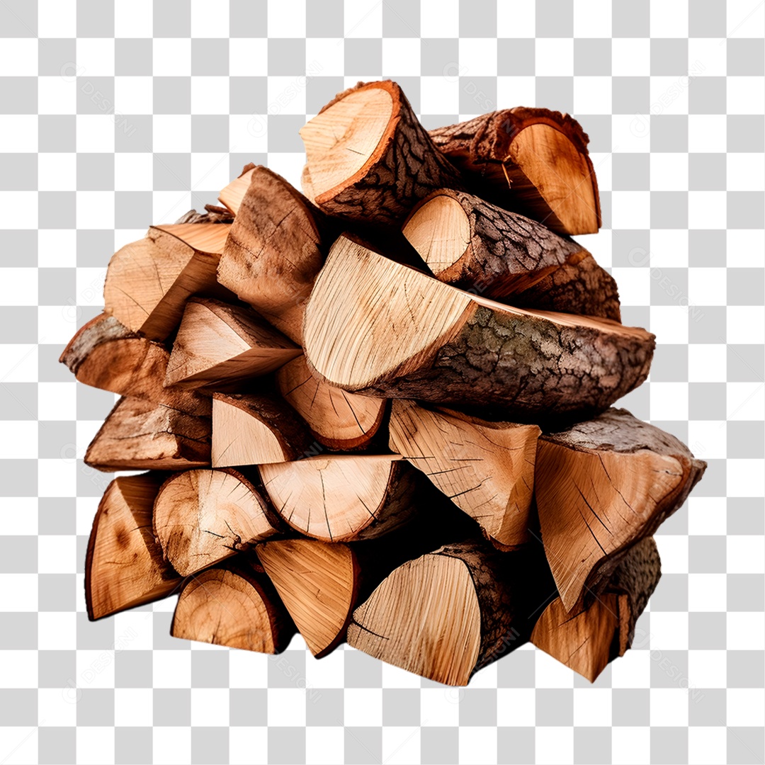 Monte de Lenhas PNG Transparente