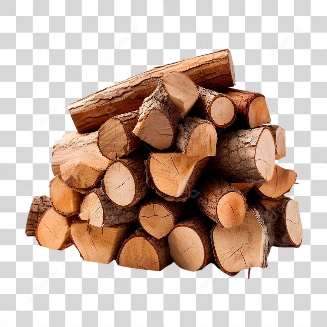 Monte de Lenhas PNG Transparente