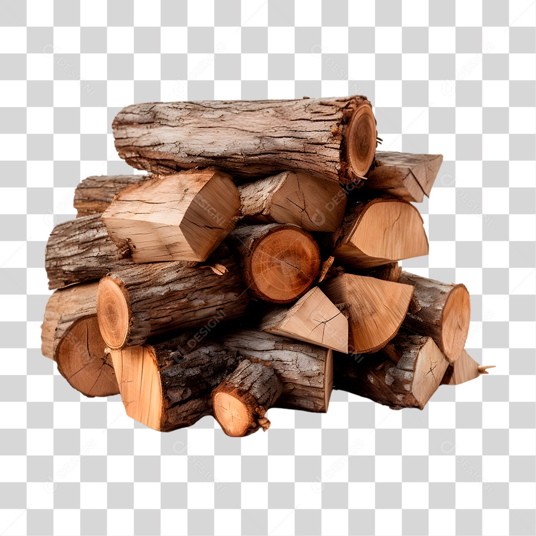 Monte de Lenhas PNG Transparente